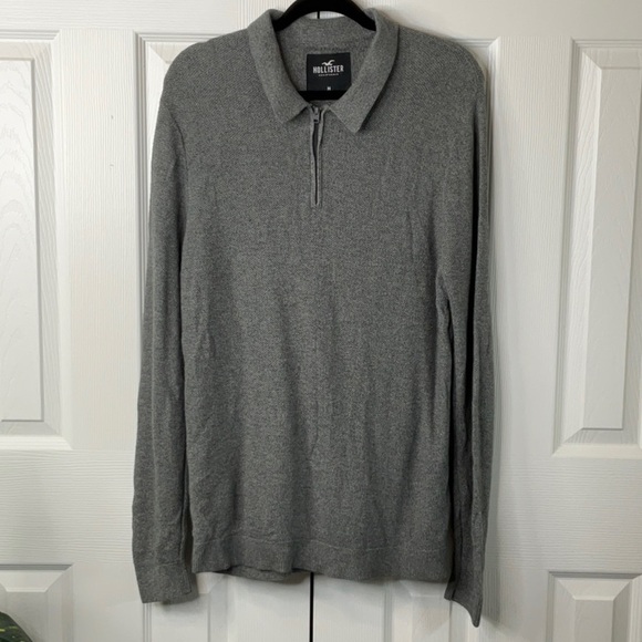 Hollister - Half Zip Polo Knit Size M - Picture 3 of 7